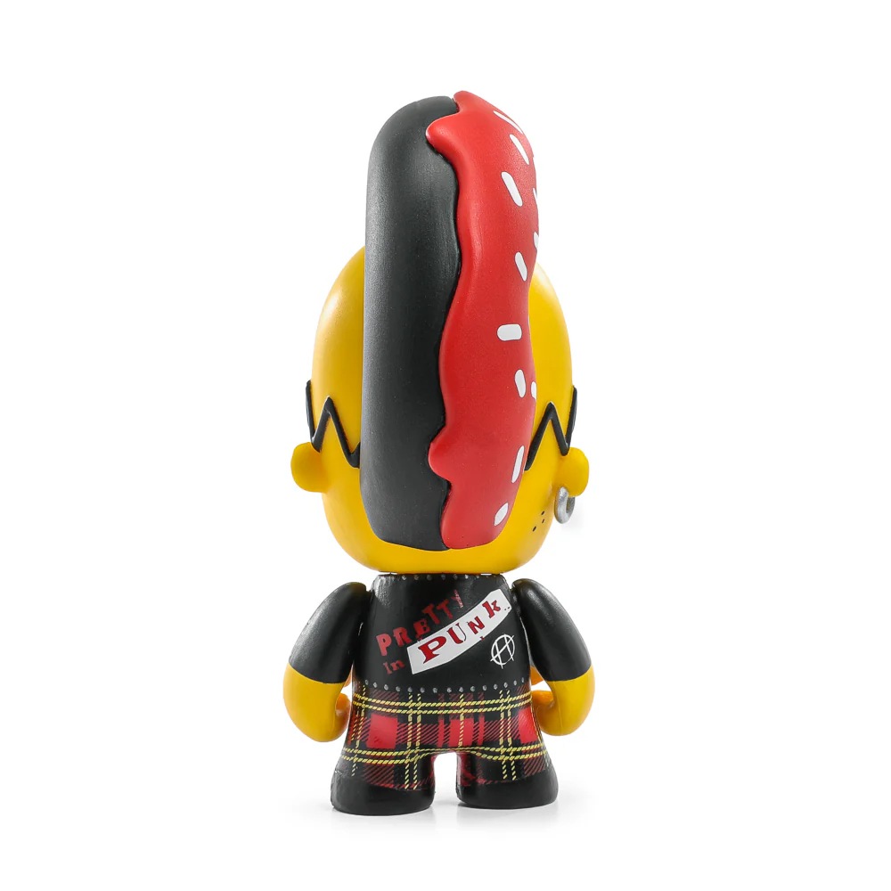 The Simpsons - Donut Riot Punk Homer 3" Vinyl Mini Figure - Crimson Glaze Edition - Kidrobot.com Exclusive (Limited Edition of 500) - Image 6