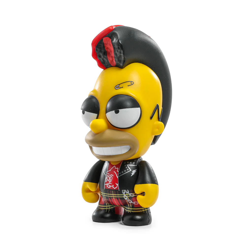 The Simpsons - Donut Riot Punk Homer 3" Vinyl Mini Figure - Crimson Glaze Edition - Kidrobot.com Exclusive (Limited Edition of 500) - Image 8