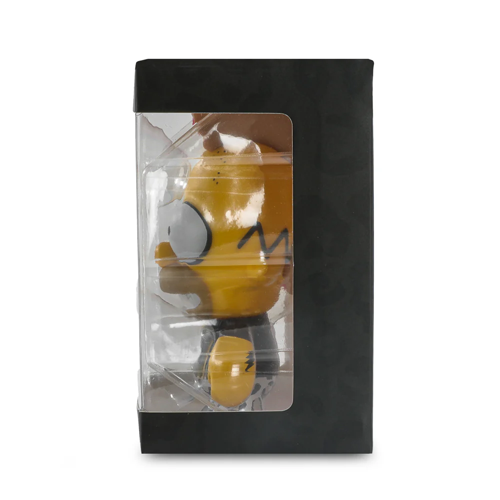 2025 CON EXCLUSIVE: The Simpsons - Donut Riot Punk Homer 3" Vinyl Mini Figure - Pink Glaze Edition (Limited Edition of 500) SOLD OUT - Image 12
