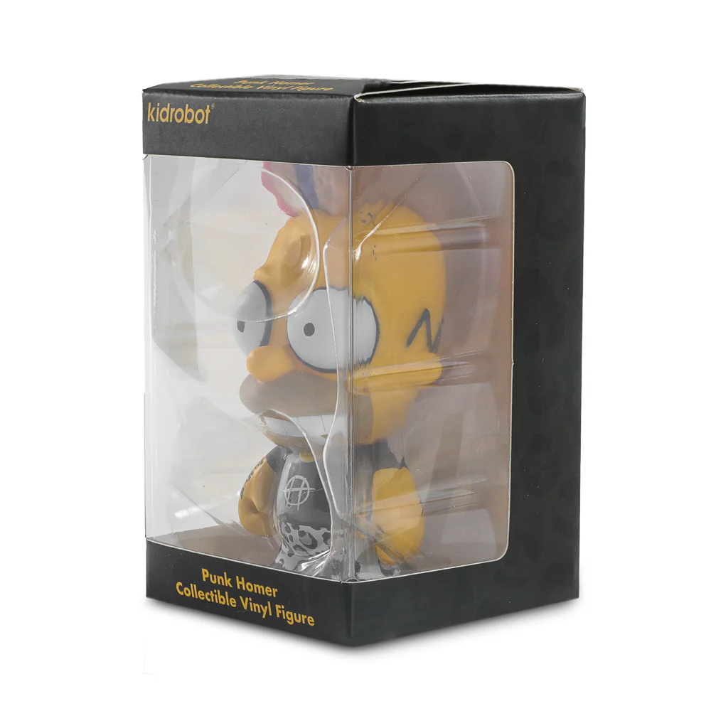 2025 CON EXCLUSIVE: The Simpsons - Donut Riot Punk Homer 3" Vinyl Mini Figure - Pink Glaze Edition (Limited Edition of 500) SOLD OUT - Image 13
