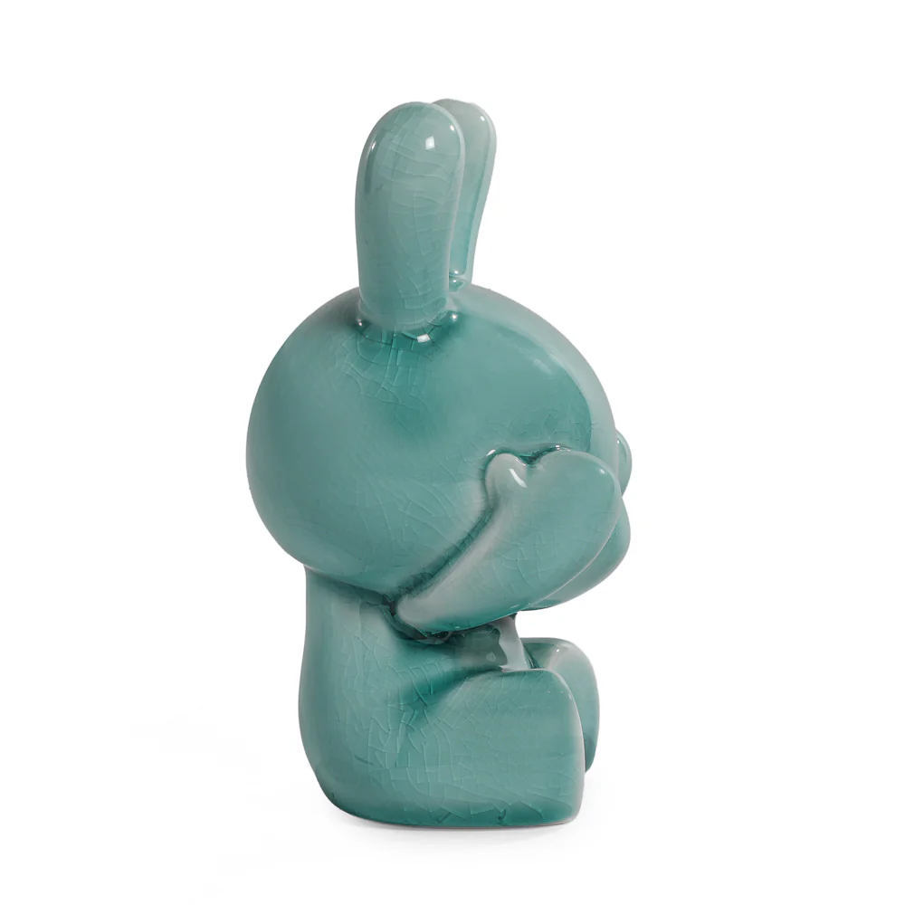 Three Wise Dunnys 5” Porcelain 3-Pack – Blue Mist Crackle Glaze Edition - Image 13