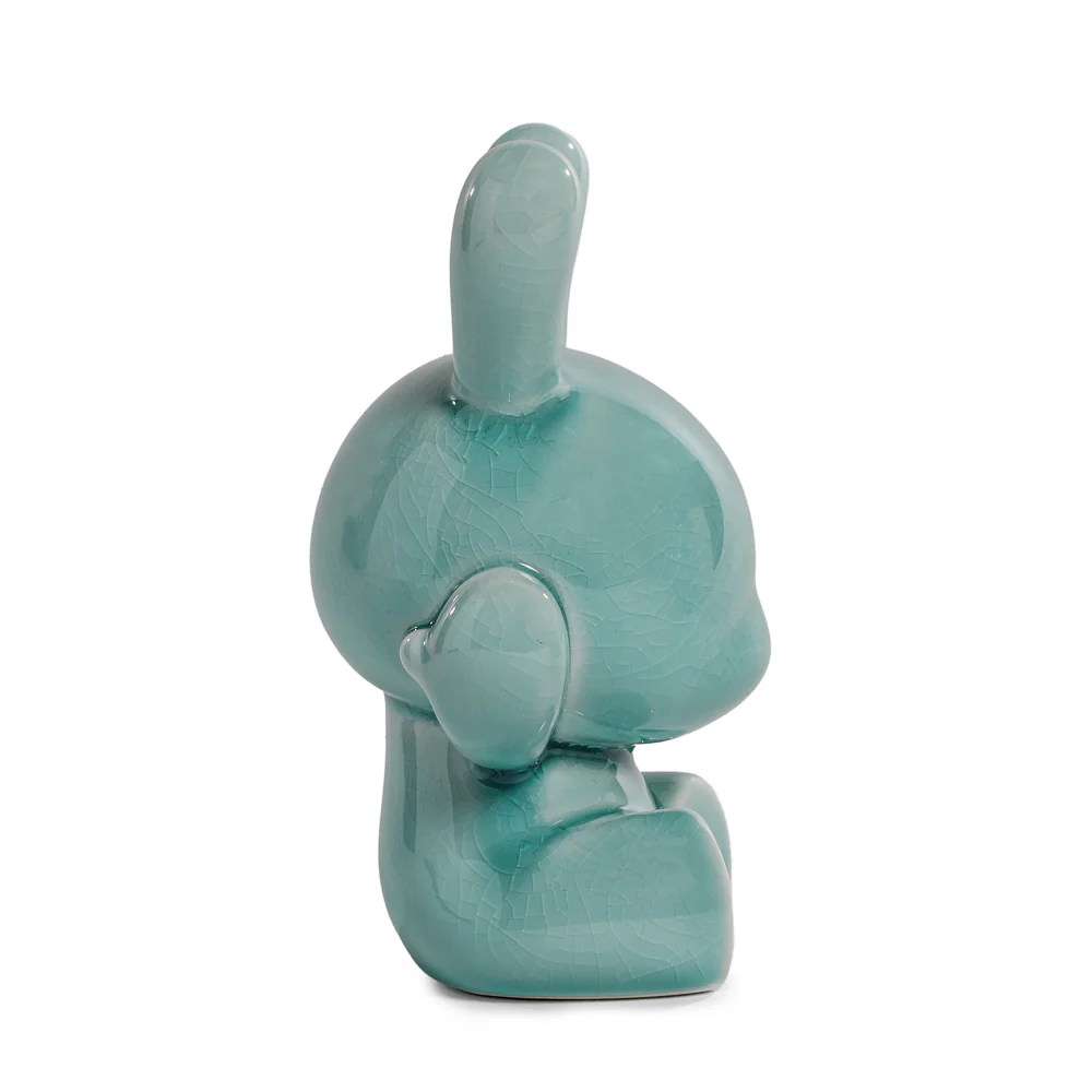 Three Wise Dunnys 5” Porcelain 3-Pack – Blue Mist Crackle Glaze Edition - Image 7