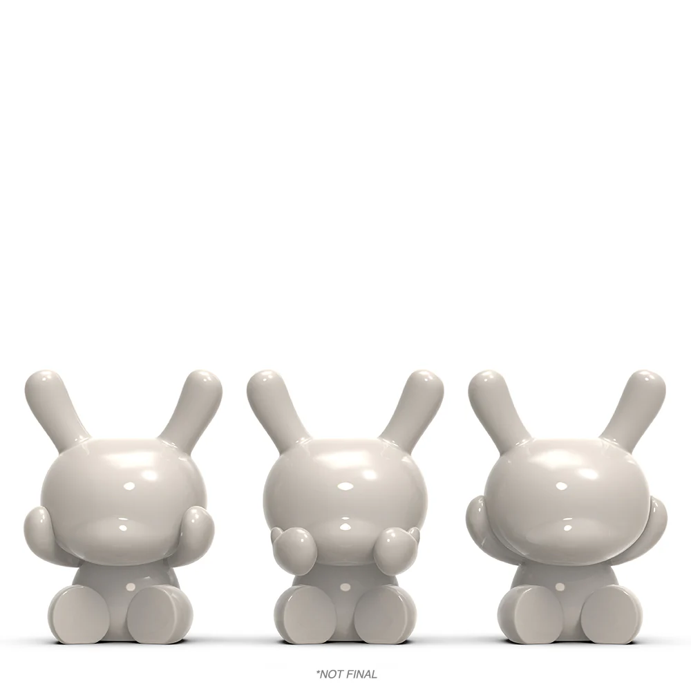 Three Wise Dunnys 5” Porcelain 3-Pack - White Edition - Limited Edition of 500